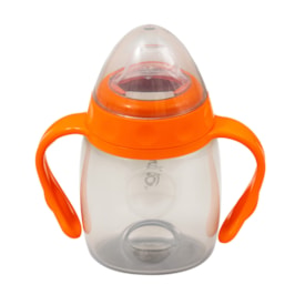 Copo Alça E Bico Silicone Colors Clingo Laranja