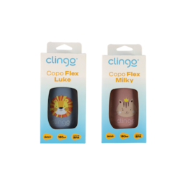 Copo De Silicone Com Tampa E Canudo - Clingo Copo De Silicone Com Tampa E Canudo - Clingo