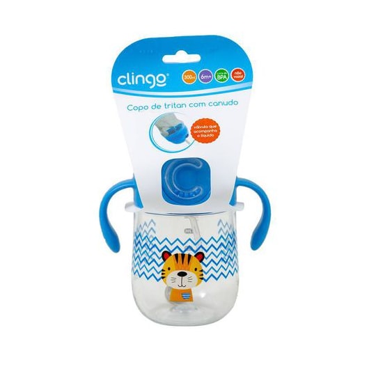 Copo De Tritan Com Canudo Clingo
