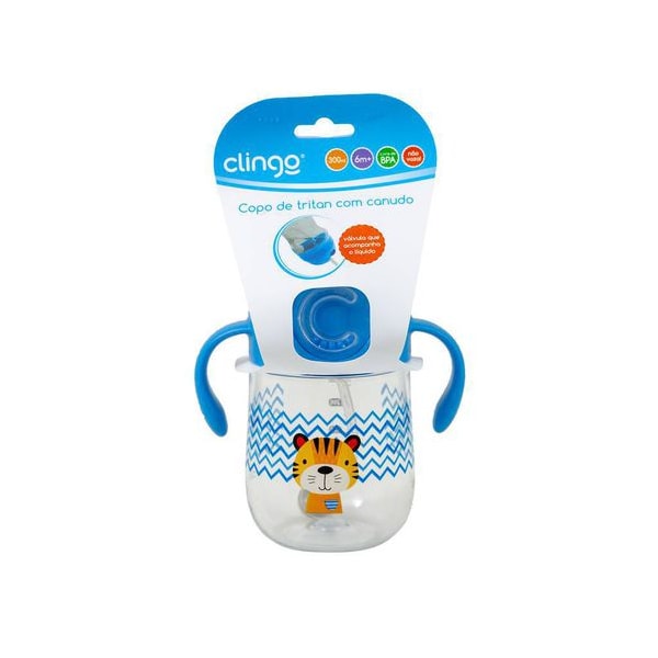 Copo De Tritan Com Canudo Clingo