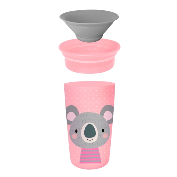 Copo Mágico 360 Clingo Coala Rosa