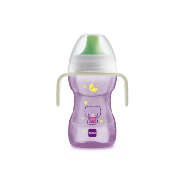 Copo MAM Fun To Drink Night 270 ml - Rosa Copo MAM Fun To Drink Night 270 ml - Rosa