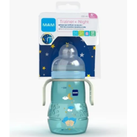 Copo MAM Trainer Night 220 ml Azul Copo MAM Trainer Night 220 ml Azul