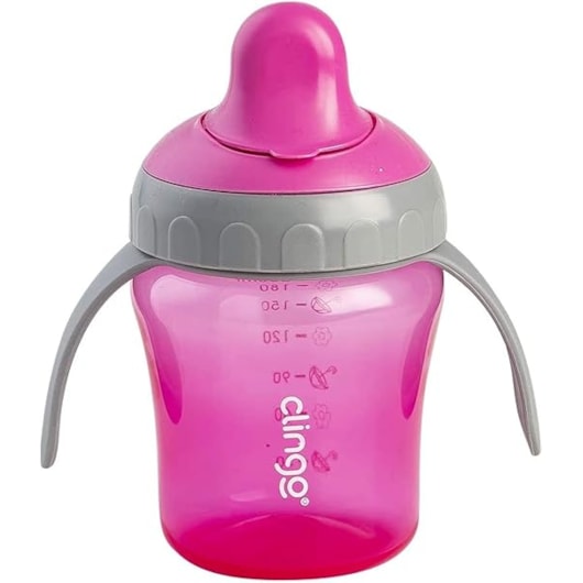 Copo Transição Clingo Bico Rigido Rosa Copo Transição Clingo Bico Rigido Rosa