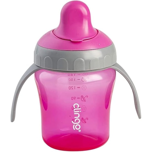 Copo Transição Clingo Bico Rigido Rosa Copo Transição Clingo Bico Rigido Rosa