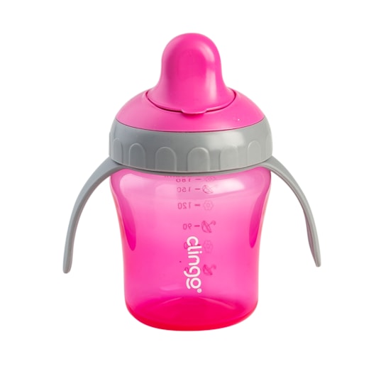 Copo Transição Clingo Bico Rigido Rosa Copo Transição Clingo Bico Rigido Rosa