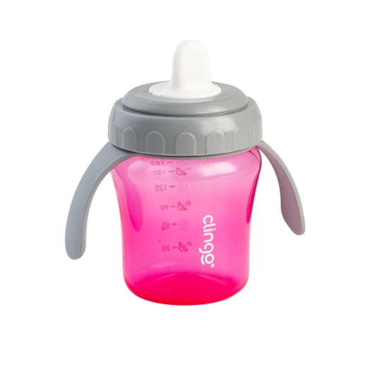 Copo Transição Clingo Bico Rigido Rosa
