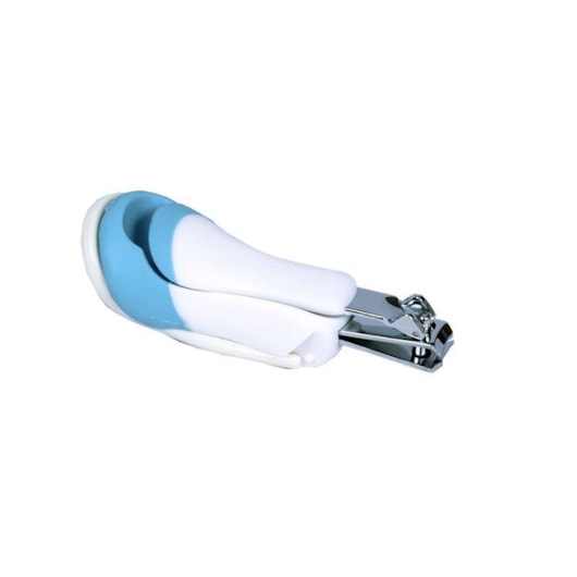 Cortador De Unhas Com Lupa Clingo Azul