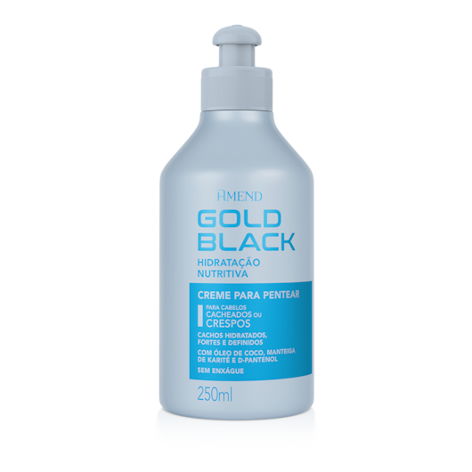 Creme para Pentear Amend Gold Black Hidratação Nutritiva 250g