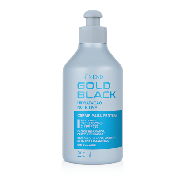 Creme para Pentear Amend Gold Black Hidratação Nutritiva 250g Creme para Pentear Amend Gold Black Hidratação Nutritiva 250g