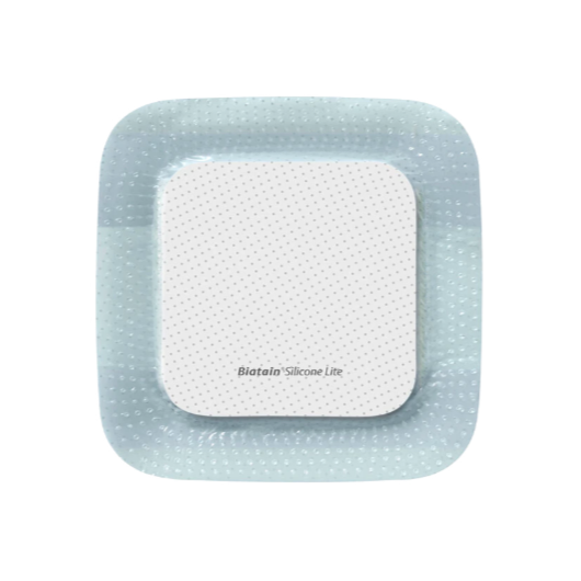 Curativo Adesivo De Silicone E Espuma - 7,5x7,5 - Biatain Silicone Lite - Coloplast Curativo Adesivo De Silicone E Espuma - 7,5x7,5 - Biatain Silicone Lite - Coloplast
