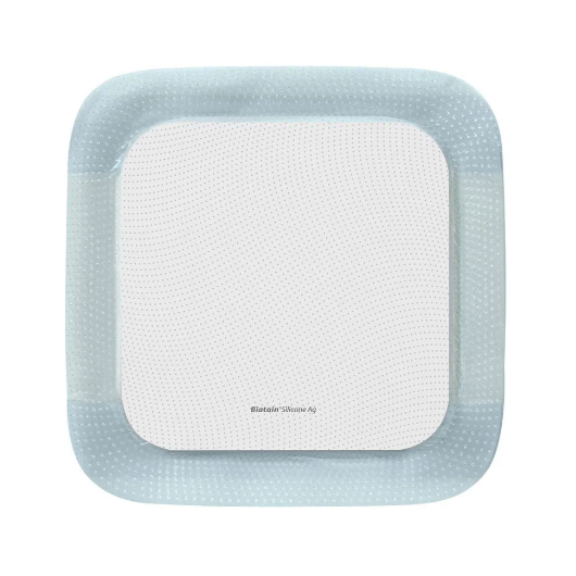 Curativo de Silicone com Prata - 17,5x17,5 - Biatain Silicone Ag - Coloplast Curativo de Silicone com Prata - 17,5x17,5 - Biatain Silicone Ag - Coloplast