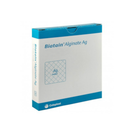 Curativo Hidrofibra Alginato de Cálcio C/Prata - 15x15 - Biatain Ag - Coloplast Curativo Hidrofibra Alginato de Cálcio C/Prata - 15x15 - Biatain Ag - Coloplast