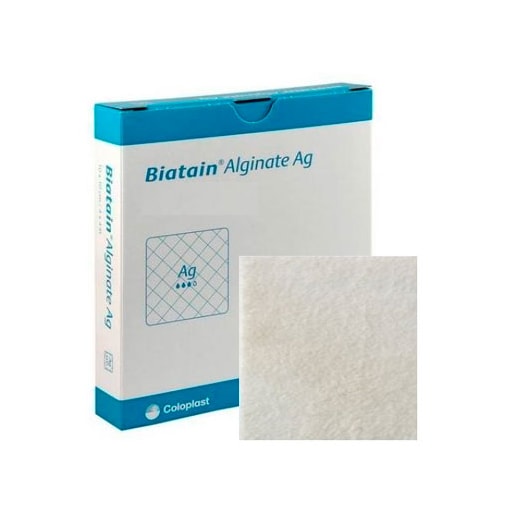 Curativo Hidrofibra Biatain Alginato Ag Cálcio com Prata 20x30 - Coloplast Curativo Hidrofibra Biatain Alginato Ag Cálcio com Prata 20x30 - Coloplast