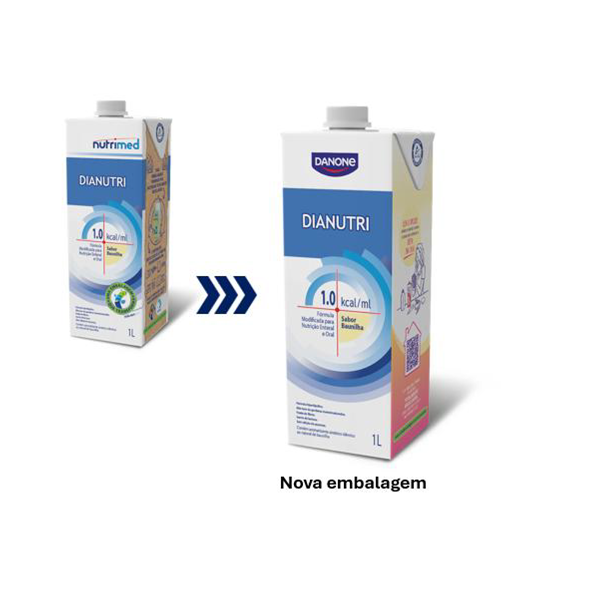 Dianutri 1.0 Kcal/mL Baunilha 1000mL-Danone Dianutri 1.0 Kcal/mL Baunilha 1000mL-Danone