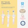 Escova Brushes Trio Mam Neutro - Kit Escova Infantil