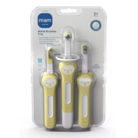 Escova Brushes Trio Mam Neutro - Kit Escova Infantil