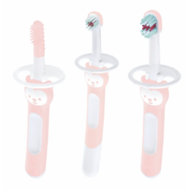 Escova Brushes Trio Mam Rosa - Kit Escova Infantil