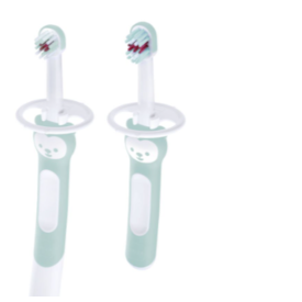 Escova de dente infantil azul MAM Babys Brush - embalagem dupla Escova de dente infantil azul MAM Babys Brush - embalagem dupla