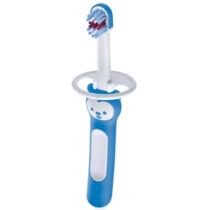 Escova de dente infantil azul MAM Babys Brush - embalagem unitária