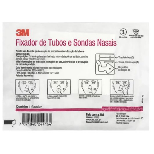 Fixador de Tubos e Sondas Nasais 3M - 1 unidade Fixador de Tubos e Sondas Nasais 3M - 1 unidade