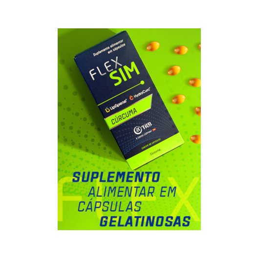 Flex Sim Cúrcuma 30 cápsulas