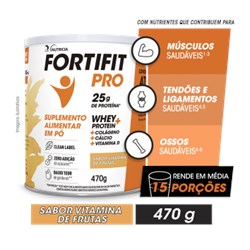 Fortifit Pro - Vitamina de Frutas - 470 g - Danone