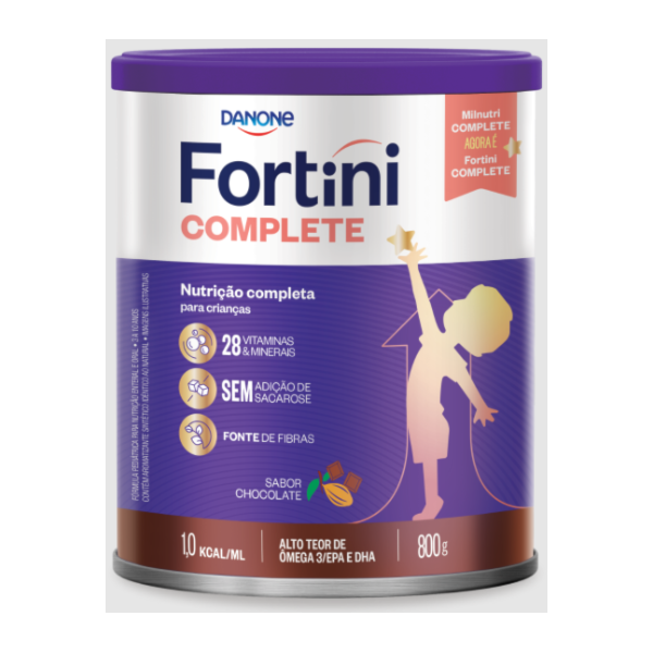 Fortini Complete Chocolate Danone Em Pó 800g Fortini Complete Chocolate Danone Em Pó 800g