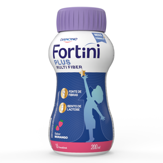 Fortini Plus Multifiber - Morango - 200ml - Danone Fortini Plus Multifiber - Morango - 200ml - Danone