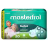 Fralda Geriátrica Geriamax Confort Masterfral Tamanho M com 20 Unidades - Embalagem Economica