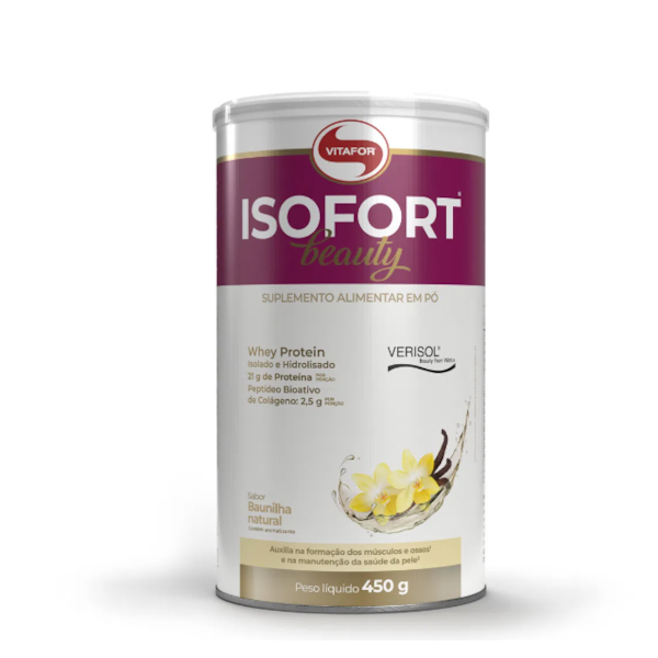 Isofort Beauty Vitafor 450g Sabor Baunilha Isofort Beauty Vitafor 450g Sabor Baunilha