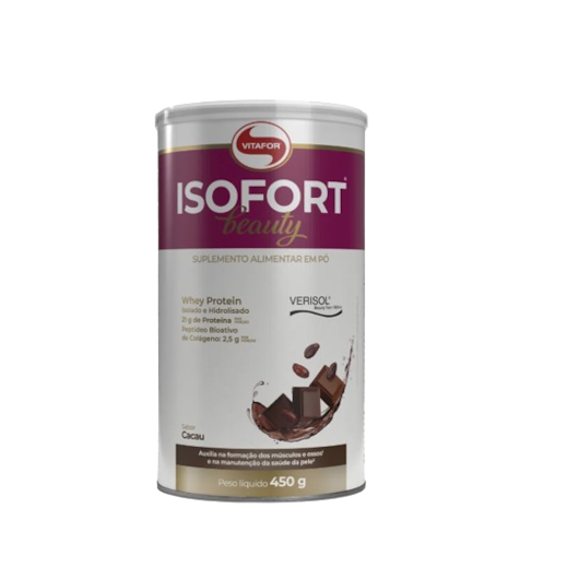 Isofort Beauty Vitafor 450g - Sabor Cacau Isofort Beauty Vitafor 450g - Sabor Cacau