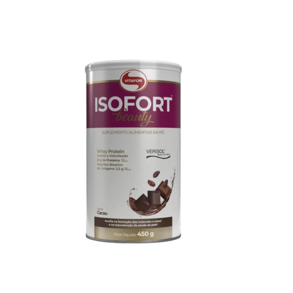 Isofort Beauty Vitafor 450g - Sabor Cacau Isofort Beauty Vitafor 450g - Sabor Cacau