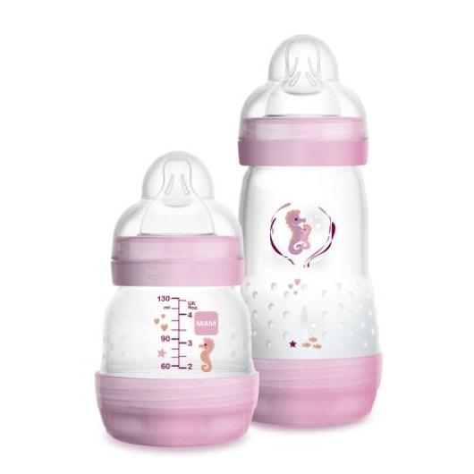 Kit 2 Mamadeiras MAM Easy Start Rosa- Starter Set Kit 2 Mamadeiras MAM Easy Start Rosa- Starter Set