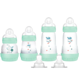 Kit 4 Mamadeiras MAM Easy Start Azul - Gift Set Kit 4 Mamadeiras MAM Easy Start Azul - Gift Set