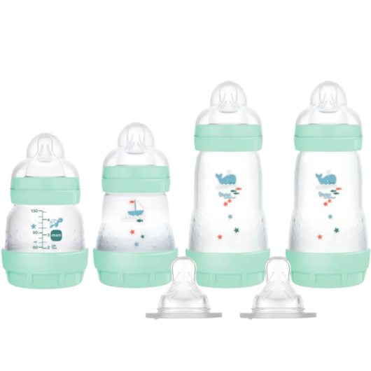 Kit 4 Mamadeiras MAM Easy Start Azul - Gift Set Kit 4 Mamadeiras MAM Easy Start Azul - Gift Set