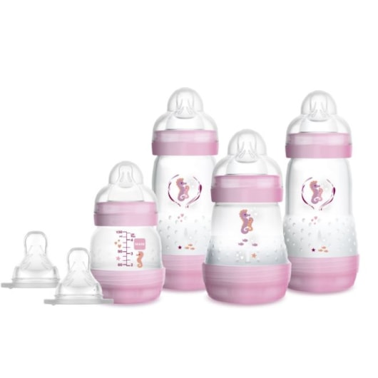 Kit 4 Mamadeiras MAM Easy Start Rosa - Gift Set Kit 4 Mamadeiras MAM Easy Start Rosa - Gift Set