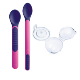 Kit Colheres Termossensíveis MAM Rosa Kit Colheres Termossensíveis MAM Rosa