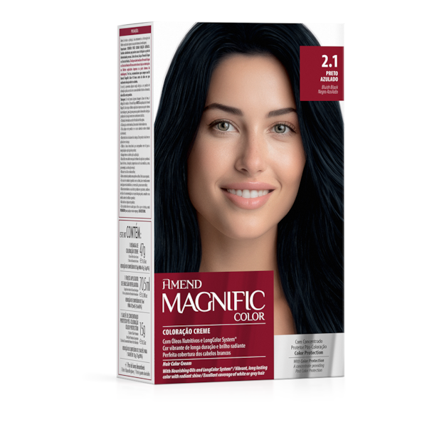 Kit Coloração Amend Magnific 2.1 Preto Azulado Kit Coloração Amend Magnific 2.1 Preto Azulado