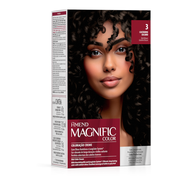 Kit Coloração Amend Magnific Color 3.0 Castanho Escuro Kit Coloração Amend Magnific Color 3.0 Castanho Escuro