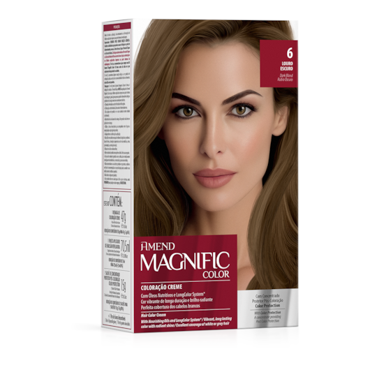 Kit Coloração Amend Magnific Color 6.0 Louro Escuro