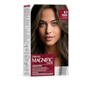 Kit Coloração Amend Magnific Color 6.1 Louro Escuro Acinzentado Kit Coloração Amend Magnific Color 6.1 Louro Escuro Acinzentado