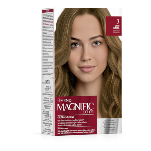 Kit Coloração Amend Magnific Color 7.0 Louro Natural