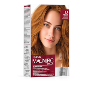 Kit Coloração Amend Magnific Color 8.4 Louro Claro Acobreado