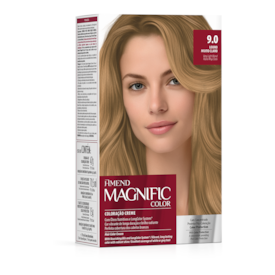 Kit Coloração Amend Magnific Color 9.0 Louro Muito Claro