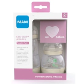 Kit de 2 Mamadeiras MAM Easy Start 130ml 260ml Starter Set Kit de 2 Mamadeiras MAM Easy Start 130ml 260ml Starter Set