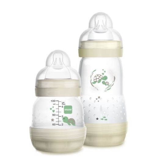 Kit de 2 Mamadeiras MAM Easy Start 130ml 260ml Starter Set Kit de 2 Mamadeiras MAM Easy Start 130ml 260ml Starter Set