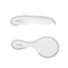 Kit Escova E Pente De Cabelo Cinza E Branco - Clingo