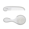 Kit Escova E Pente De Cabelo Cinza E Branco - Clingo