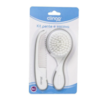 Kit Escova E Pente De Cabelo Cinza E Branco - Clingo
